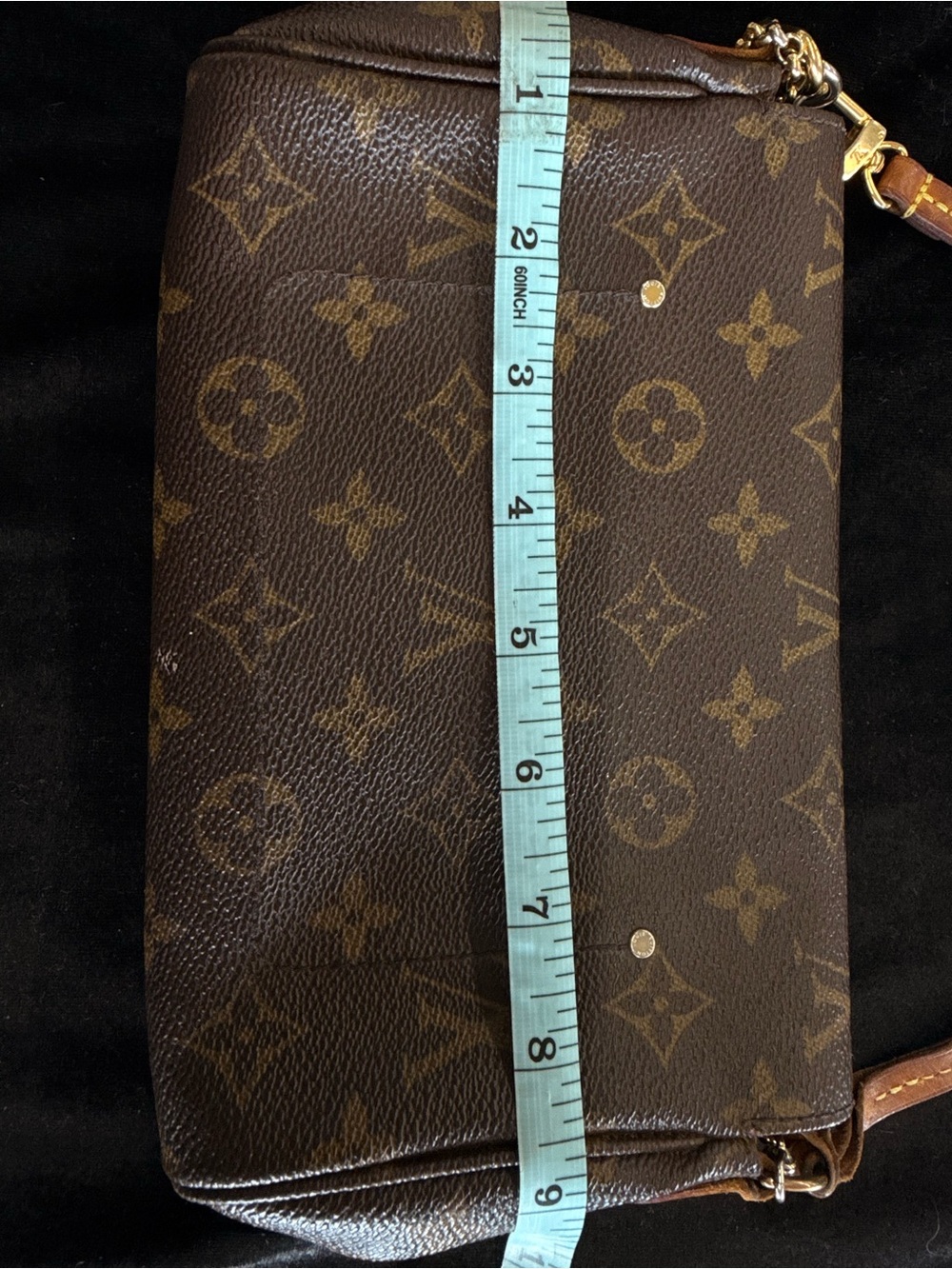 Louis Vuitton Monogram Canvas Crossbody in Brown with Gold Hardware - Picture 8 of 15